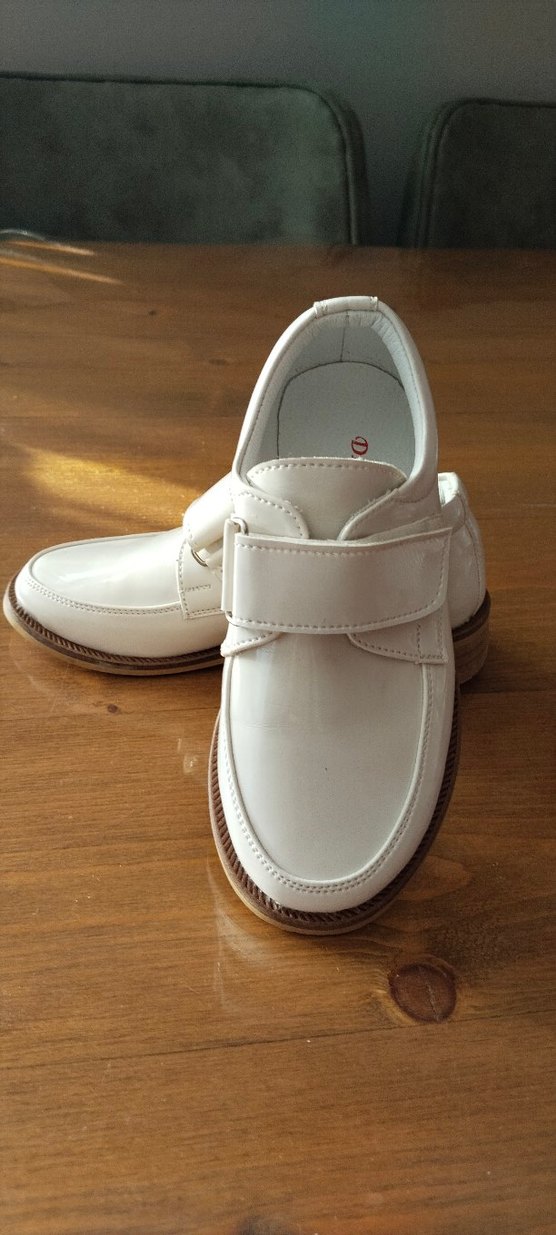 Beyaz sedef Erkek Çocuk Klasik Tokalı Ayakkabı - Görsel 4