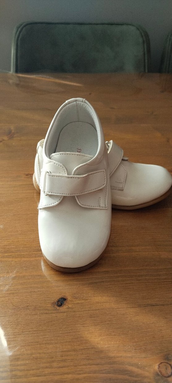 Beyaz sedef rengi cırtlı Erkek Çocuk Özel Ayakkabı - Görsel 3