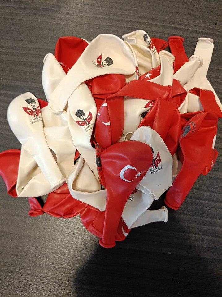 29 Ekim 10 Kasım 23 Nisan Balon Seti - Görsel 3