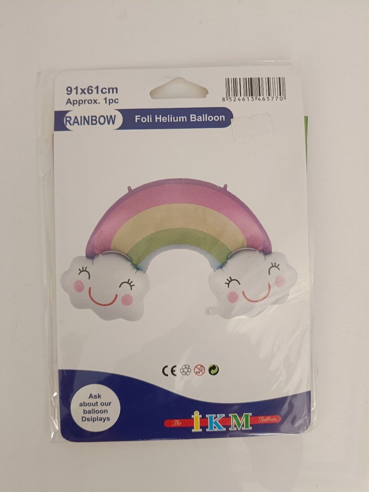Gökkuşağı Folyo Balon 70x40 cm - Görsel 3