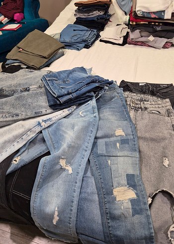 çok sayıda Kadın Kot Pantolon - Görsel 5