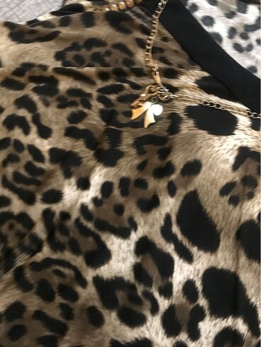 l Beden camel Renk Abiye mini elbise leopar