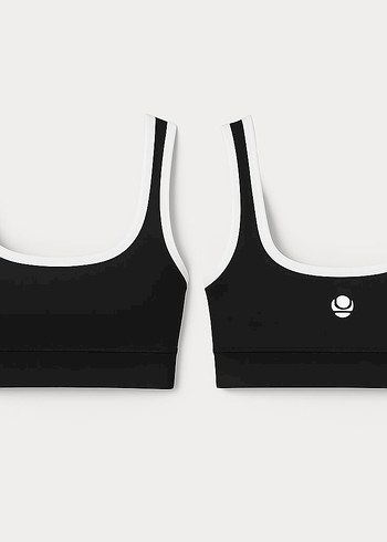 Siyah İnce Askılı Spor Büstiyer - Görsel 2