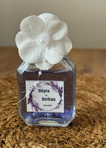 Beden Çiçek Detaylı Renkli Dekoratif Parfüm Şişeleri