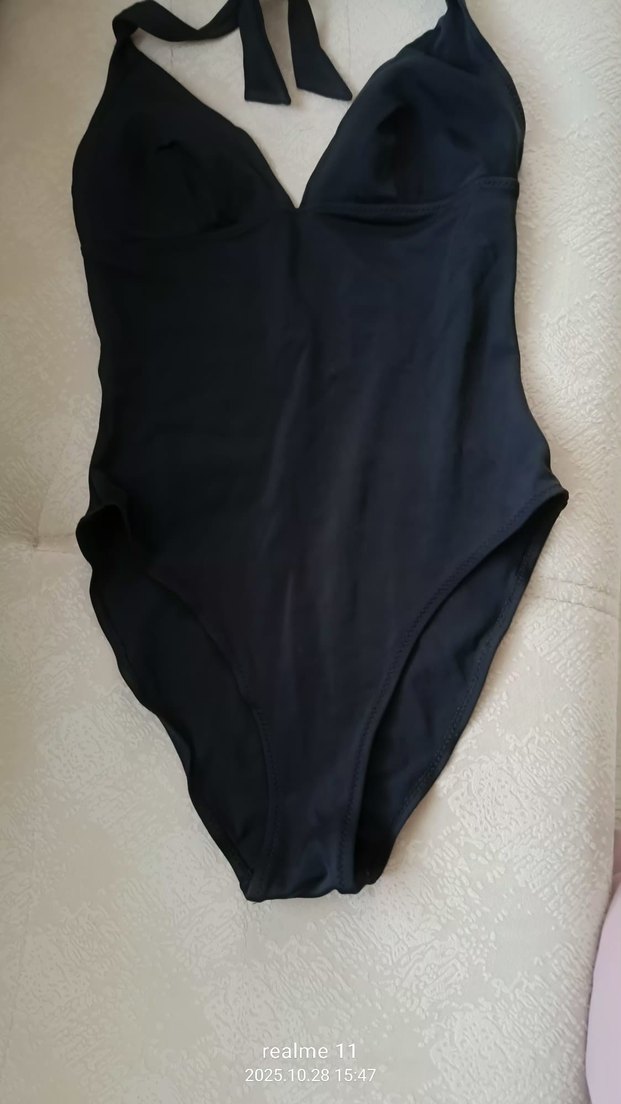 Siyah Goth Tarzı Kadın Mayo - Görsel 3