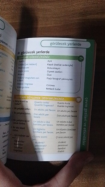  Beden İtalyanca konuşma rehberi ve pratik sözlük 