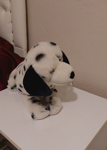 Ikea Siyah benekli beyaz peluş köpek oyuncak