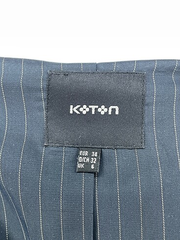 34 Beden siyah Renk Koton Blazer %70 İndirimli.