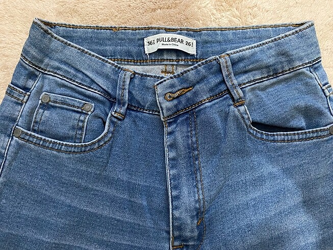 36 Beden mavi Renk Pull and bear kot pantolon