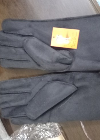 Gri Yumuşak Kumaş Eldivenler - Görsel 3