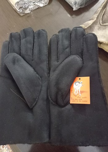 Gri Yumuşak Kumaş Eldivenler - Görsel 2