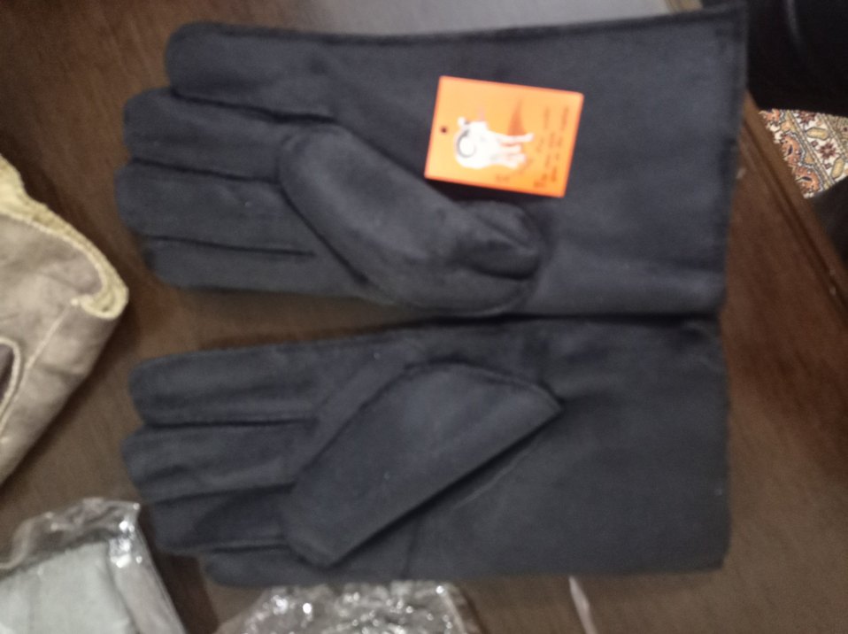 Gri Yumuşak Kumaş Eldivenler - Görsel 4