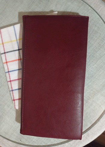 Bordo Deri Tokalı Kadın Portföy Çanta - Görsel 2