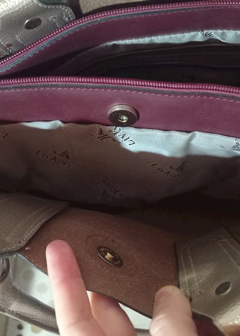 Bordo Dayanıklı Suni Deri Kadın Çanta Püsküllü - Görsel 6