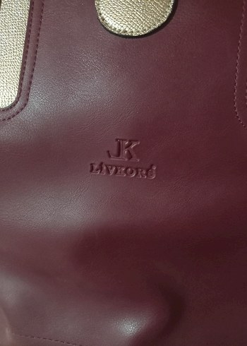 Bordo Dayanıklı Suni Deri Kadın Çanta Püsküllü - Görsel 4