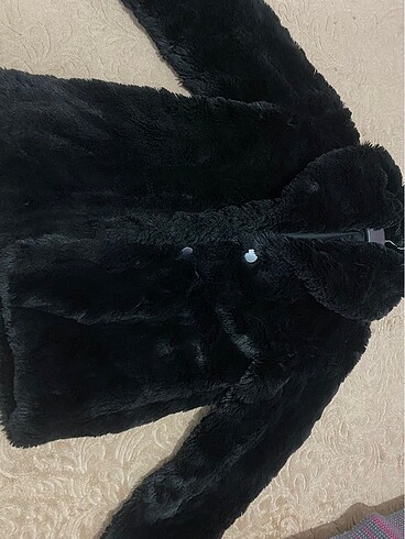 xs Beden siyah Renk Zara marka Kürk palto