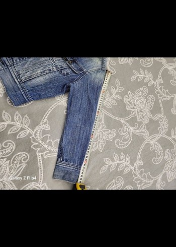 Mavi çocuk Denim Ceket Düğmeli Rahat Kesim - Görsel 6