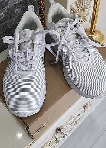 Beyaz Gri Platform Spor Ayakkabı - Görsel 2