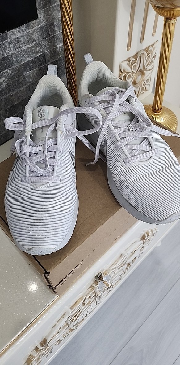 Beyaz Gri Platform Spor Ayakkabı - Görsel 2