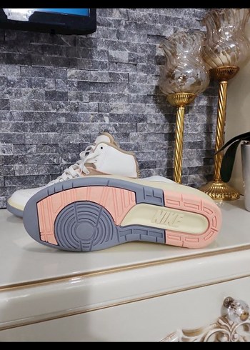 Beyaz Bağcıklı Kadın Spor Ayakkabı - Görsel 3