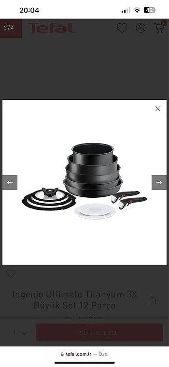 Ingenio Ultimate Titanyum 3X Büyük Set 13 Parça