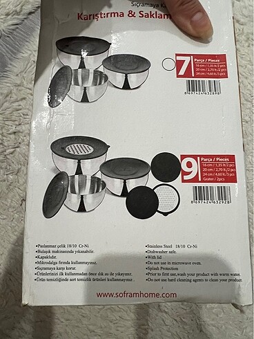 Beden Sofram 9 parça karıştırma ve saklama kabı