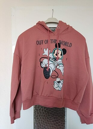 Lcw kısa sweatshirt şapkalı 