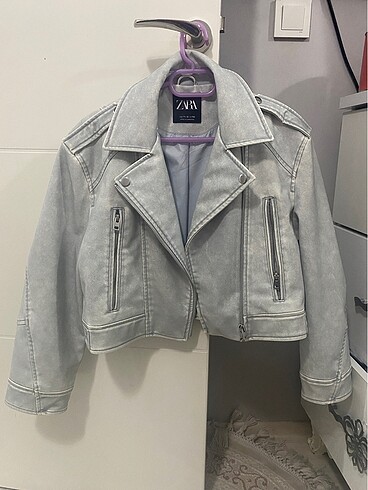 Zara Sıfır Orjinal Zara Deri Kız Çocuk Ceket