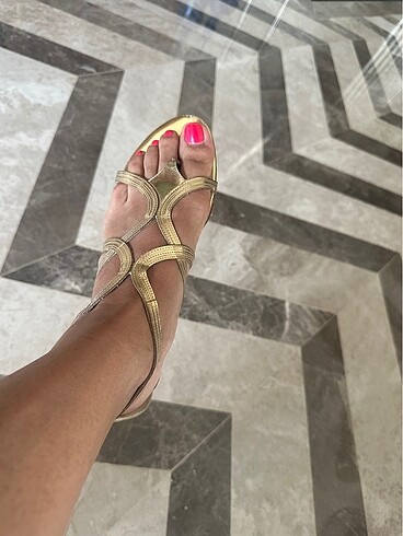 38 Beden altın Renk Jimmy Choo Gold Sandalet