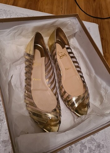 Christian Louboutin Gold Babet