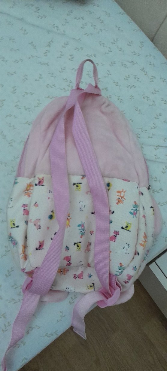 Pembe Ayıcık Figürlü Çocuk Okul Çantası - Görsel 2