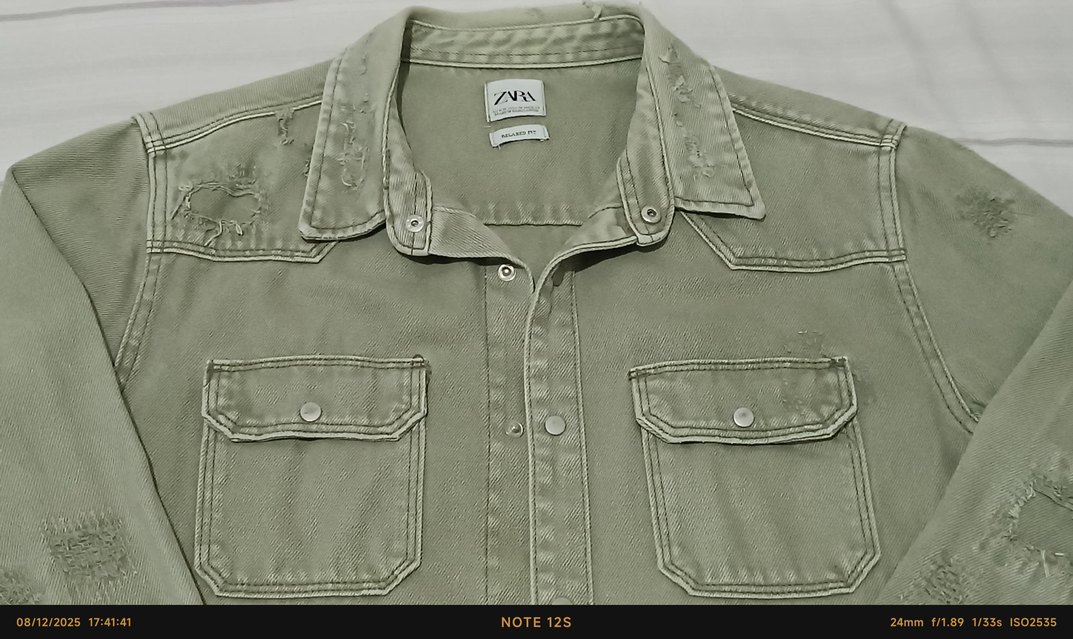 Zara erkek kot denim Ceket - Görsel 3