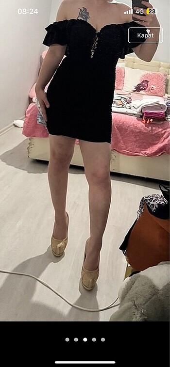 l Beden Mini elbise