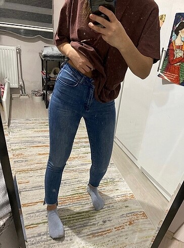 Yüksek bel jean