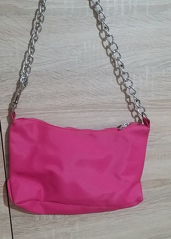 pembe kol omuz çantası