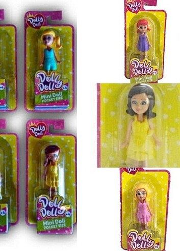 Polly Pocket 5 adet Polly Pocket Dolly Doll