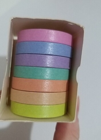 Washi Tape renkli kağıt bant