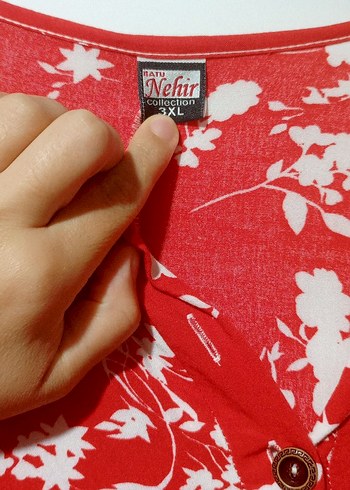 Çizgili Bol Kesim büyük beden elbise - Görsel 3