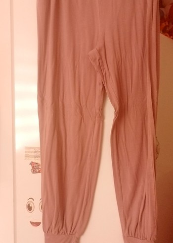 Bej Kadın Bohem Salaş Midi Kumaş Pantolon - Görsel 3