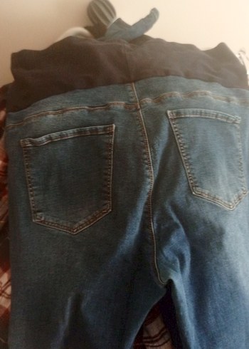 Gevşek Kesim Hamile Kot Pantolon büyük beden - Görsel 3