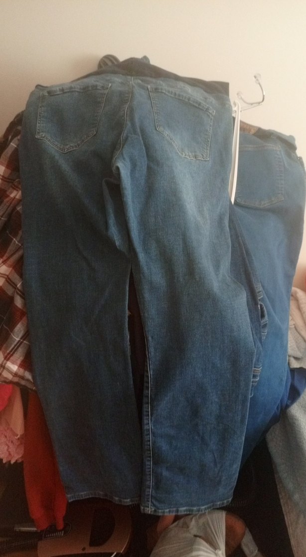 Gevşek Kesim Hamile Kot Pantolon büyük beden - Görsel 2