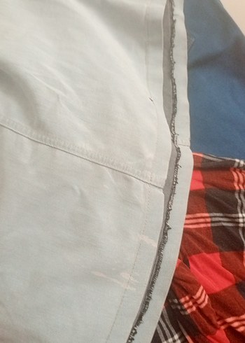 Gri Midi Hamile Keten Etek büyük etek - Görsel 5