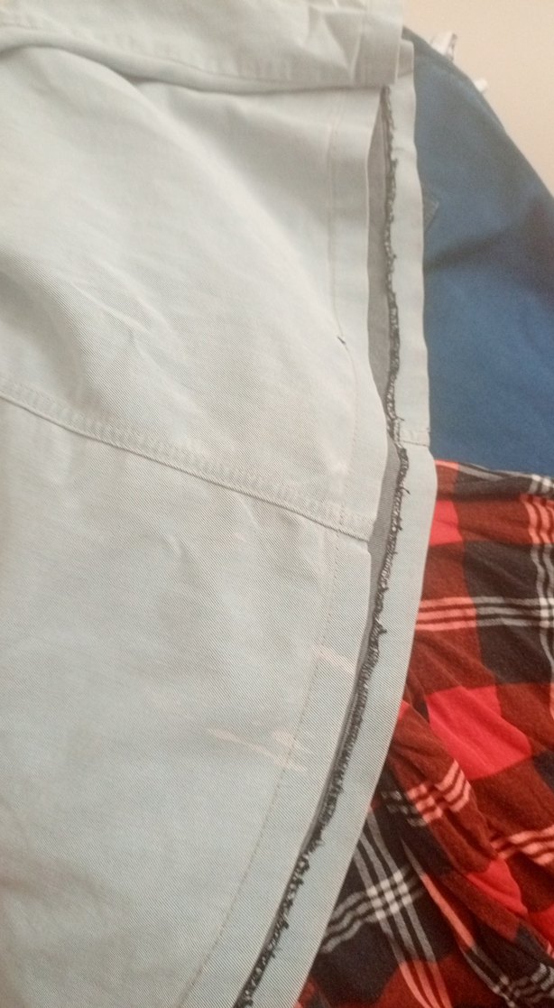 Gri Midi Hamile Keten Etek büyük etek - Görsel 5