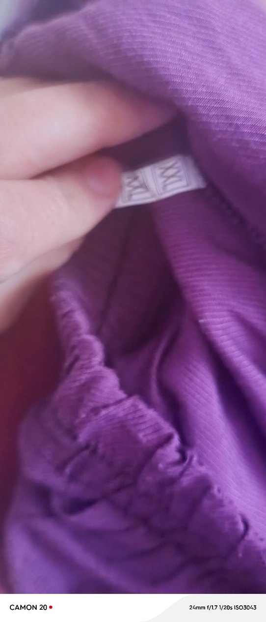 Düğmeli Mor Midi pantolon - Görsel 2