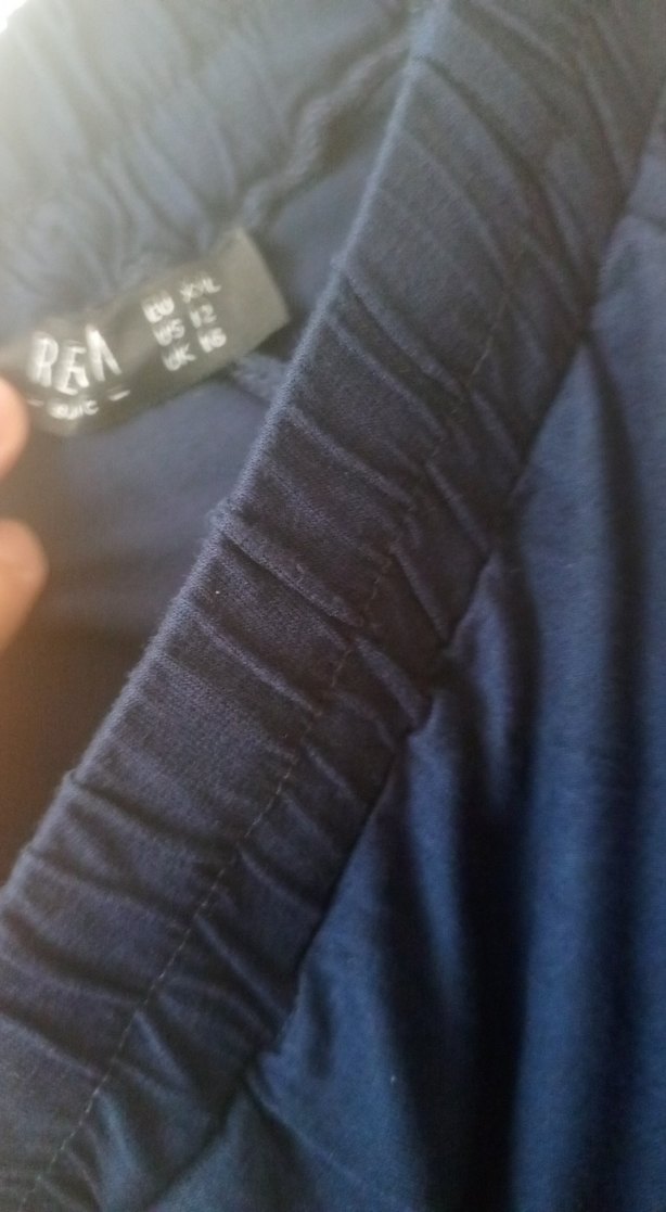 Lacivert Salaş Kadın Pantolon büyük beden - Görsel 2