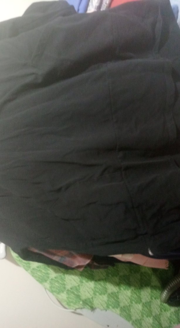 Siyah Gotik Midi bol kesim buyuk beden kazak tunik - Görsel 3