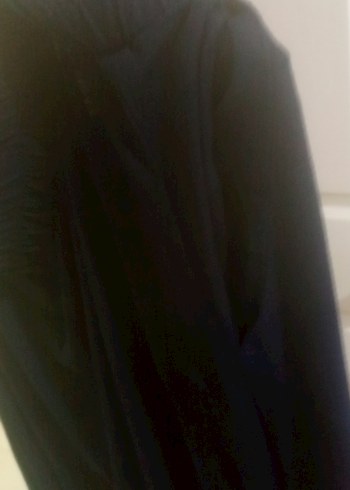 Siyah Kadın Uzun Drapeli Kumaş Pantolon - Görsel 4