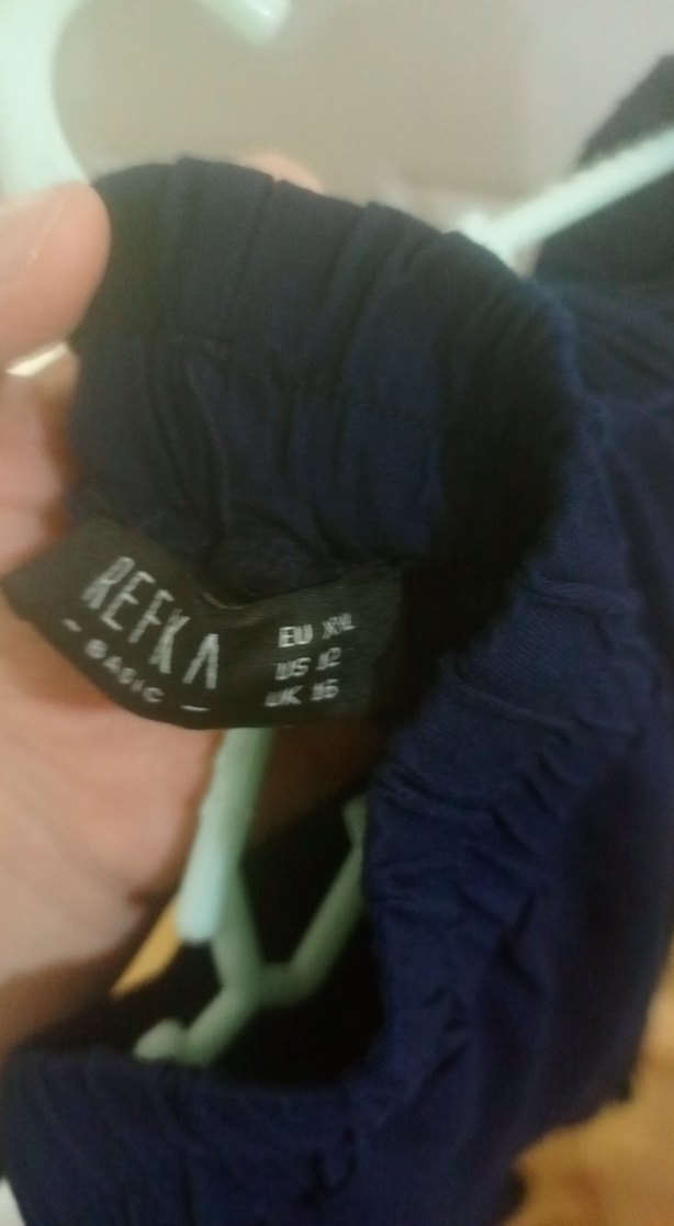 Siyah Kadın Uzun Drapeli Kumaş Pantolon - Görsel 3