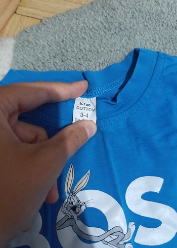 LC Waikiki Mavi Baskılı Pamuklu Erkek Eşofman Takımı