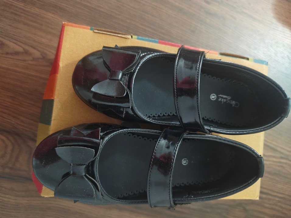 Kız Çocuk Siyah Rugan Tokalı Babet - Görsel 4